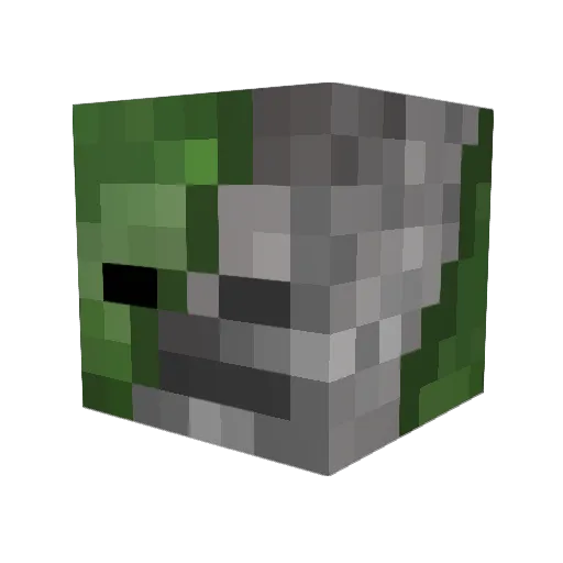 EviLzX08 Minecraft avatar head, 3D render