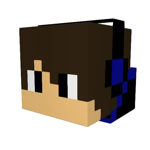 EviMan10 Minecraft avatar head, 3D render