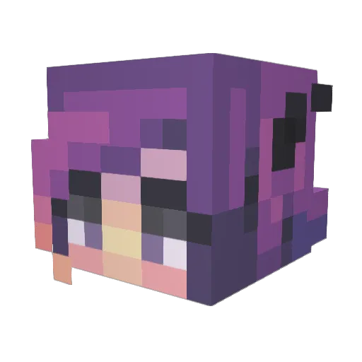 EviNyx_ Minecraft avatar head, 3D render
