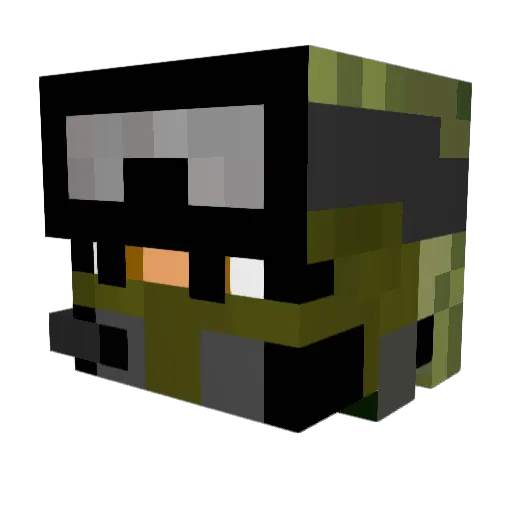 EviamAlt Minecraft avatar head, 3D render