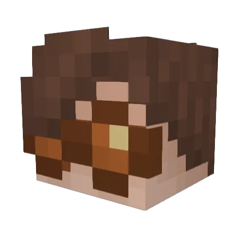 Evid3nc3Exists Minecraft avatar head, 3D render
