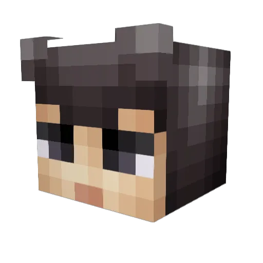 Evie173 Minecraft avatar head, 3D render