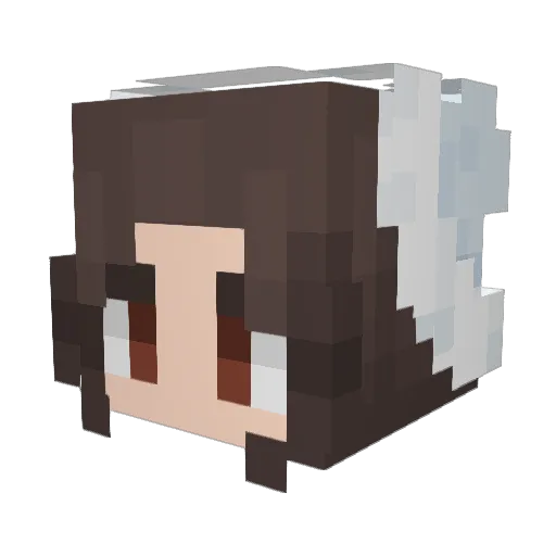 Evie2912 Minecraft avatar head, 3D render