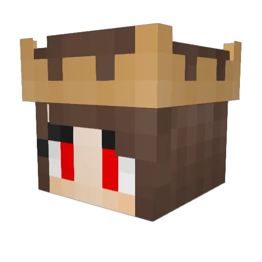 EvieRocky Minecraft avatar head, 3D render