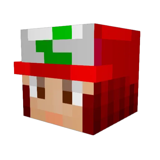 EvieTV Minecraft avatar head, 3D render