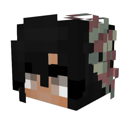 EvieTheChevy Minecraft avatar head, 3D render