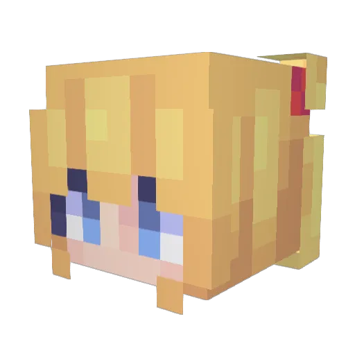 Evie_Boo Minecraft avatar head, 3D render