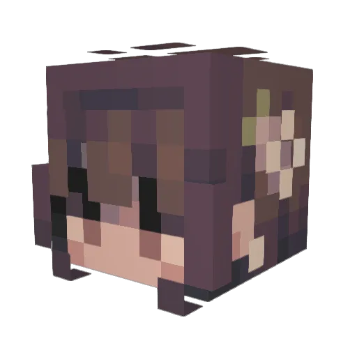 Evie_Horses Minecraft avatar head, 3D render