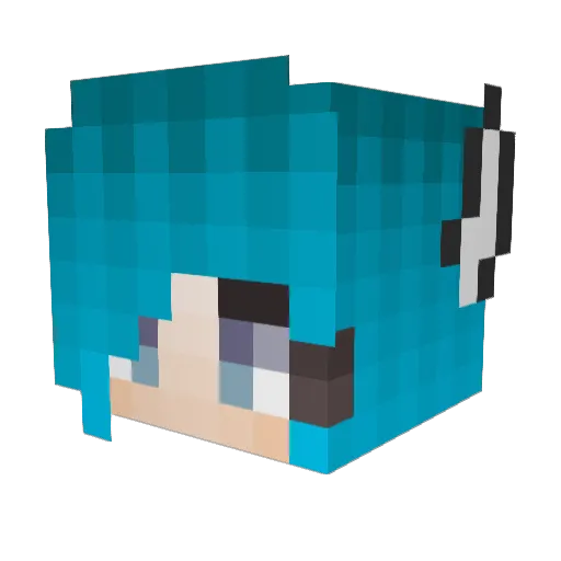 Evie_Reichstag Minecraft avatar head, 3D render