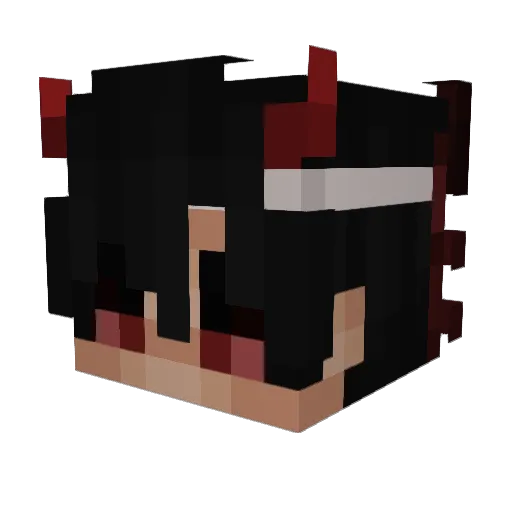Evil2115 Minecraft avatar head, 3D render