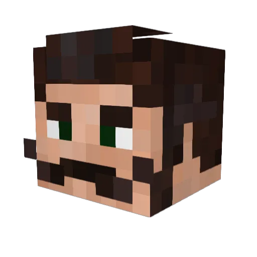 EvilAJY Minecraft avatar head, 3D render