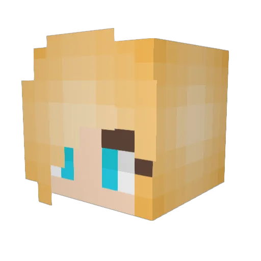 EvilAnniBunny Minecraft avatar head, 3D render