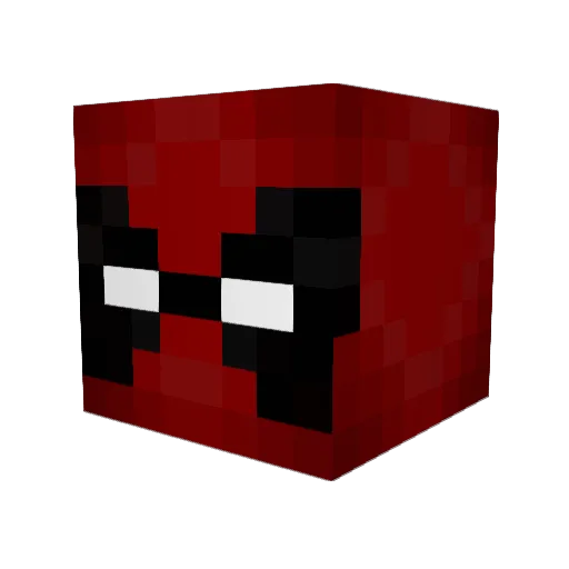 EvilAtom114 Minecraft avatar head, 3D render