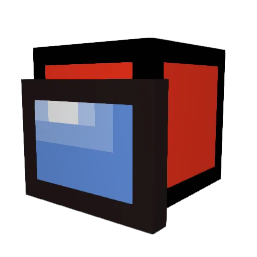 EvilBluSkull Minecraft avatar head, 3D render