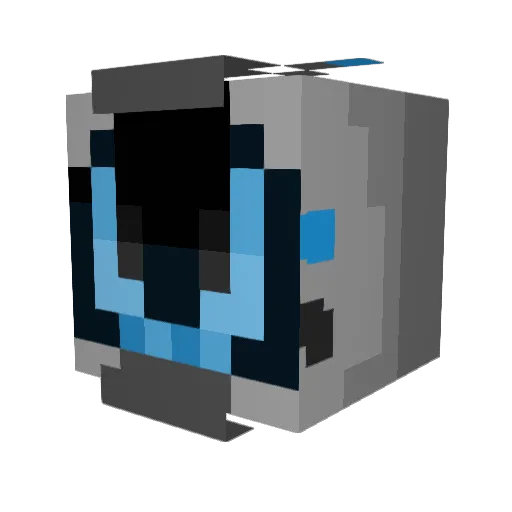 EvilBotJack Minecraft avatar head, 3D render