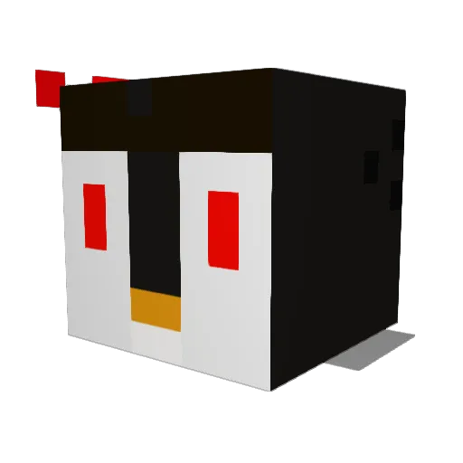 EvilBridge Minecraft avatar head, 3D render