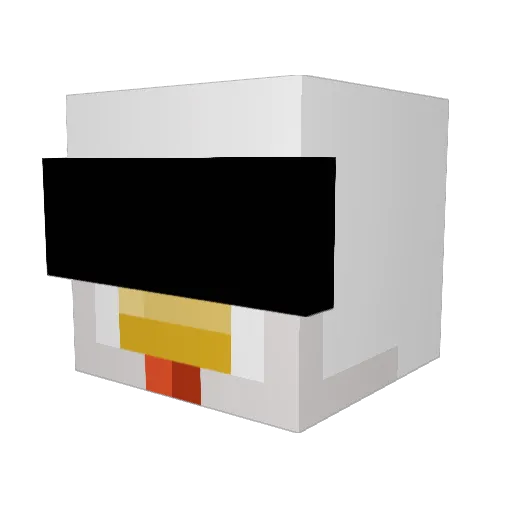 EvilChick3N_ Minecraft avatar head, 3D render