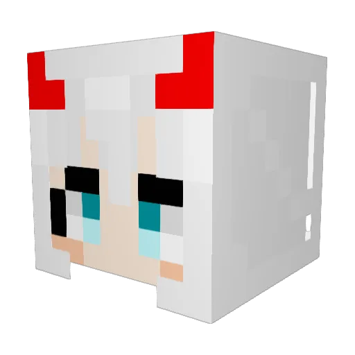 EvilCinnamonroll Minecraft avatar head, 3D render