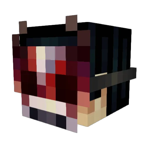 EvilCloudz Minecraft avatar head, 3D render