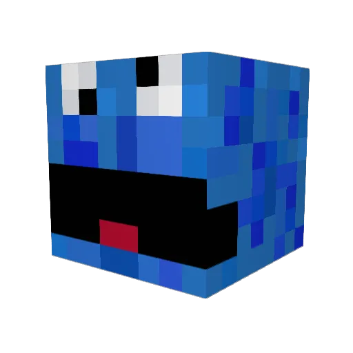 EvilDeeds13 Minecraft avatar head, 3D render