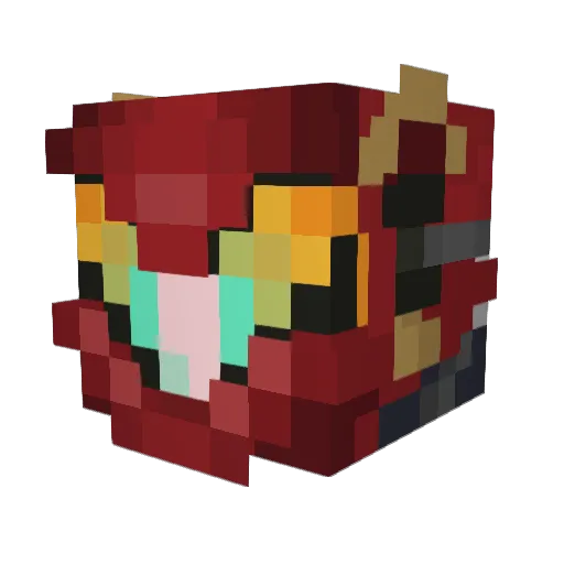 EvilEy3 Minecraft avatar head, 3D render