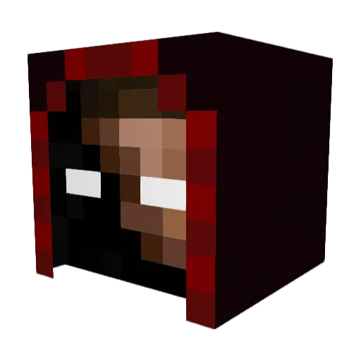 EvilFileCabinets Minecraft avatar head, 3D render