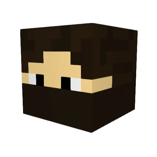 EvilGameboy Minecraft avatar head, 3D render