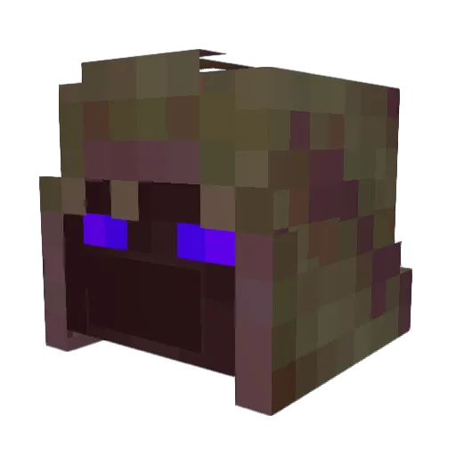 EvilGhostMan Minecraft avatar head, 3D render