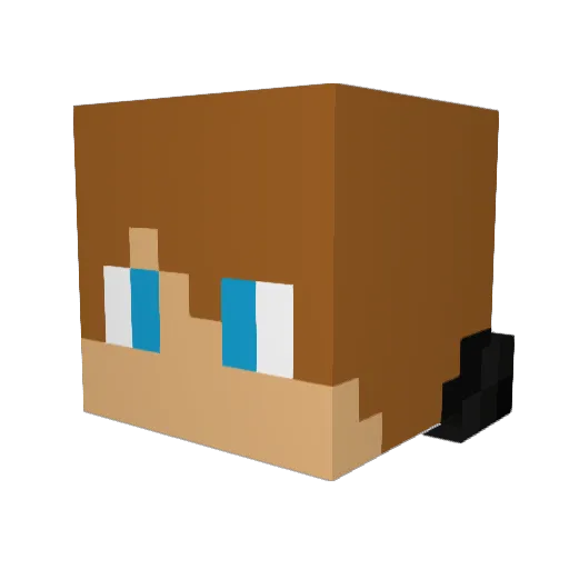 EvilHamster3000 Minecraft avatar head, 3D render
