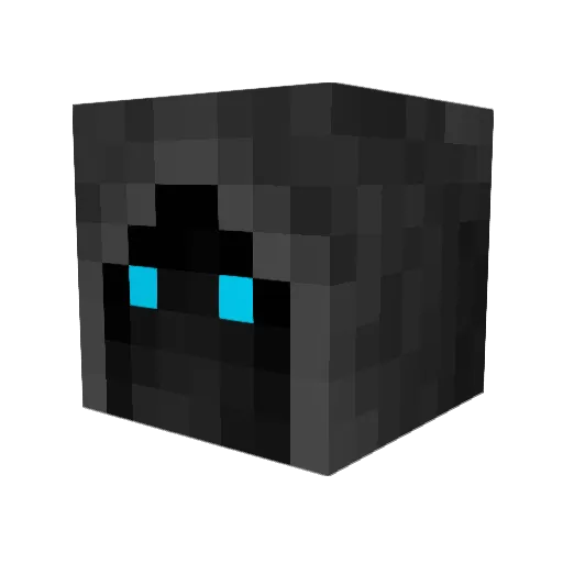 EvilLate Minecraft avatar head, 3D render
