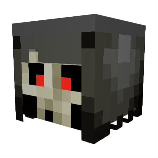 EvilLordHades Minecraft avatar head, 3D render