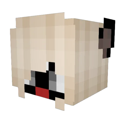 EvilMqnkeysAltXD Minecraft avatar head, 3D render