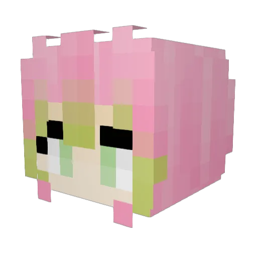 EvilPepper Minecraft avatar head, 3D render