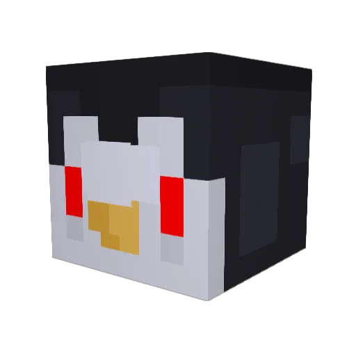 EvilPingu7 Minecraft avatar head, 3D render