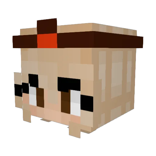EvilQueen96 Minecraft avatar head, 3D render