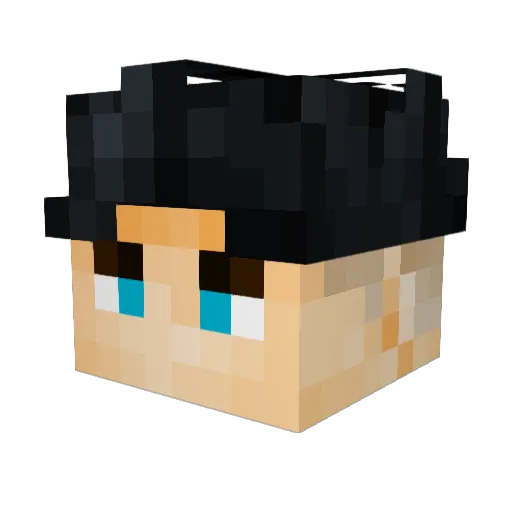EvilRehan Minecraft avatar head, 3D render