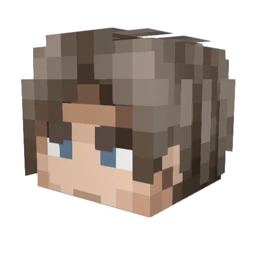 EvilResidentX Minecraft avatar head, 3D render