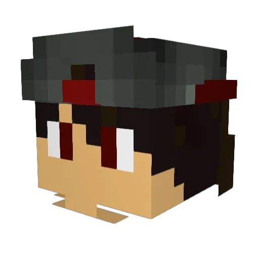 EvilShadow1 Minecraft avatar head, 3D render
