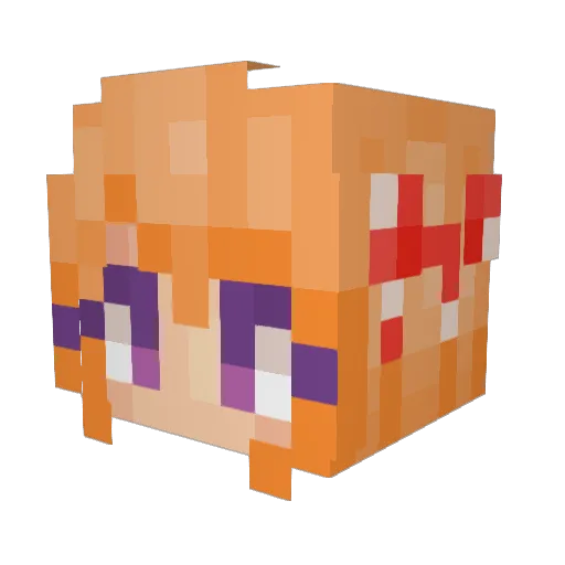 EvilSide Minecraft avatar head, 3D render