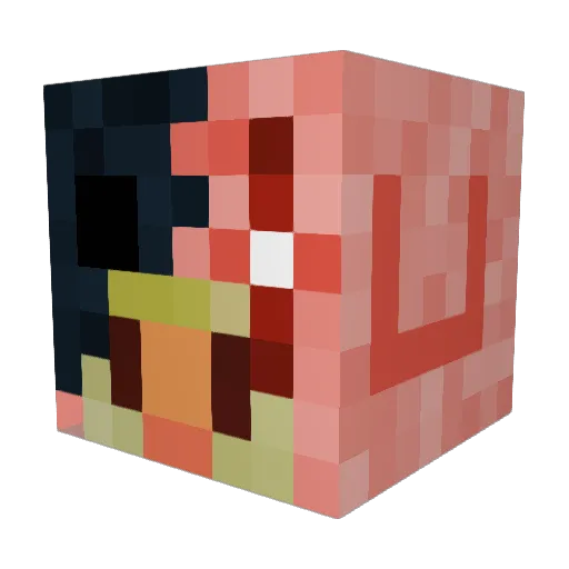 EvilSirGames Minecraft avatar head, 3D render