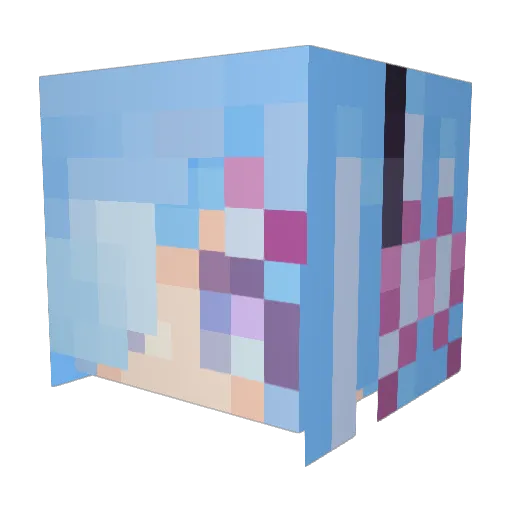 EvilSnowman68 Minecraft avatar head, 3D render