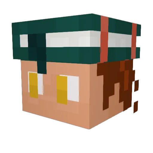 EvilSpot10 Minecraft avatar head, 3D render