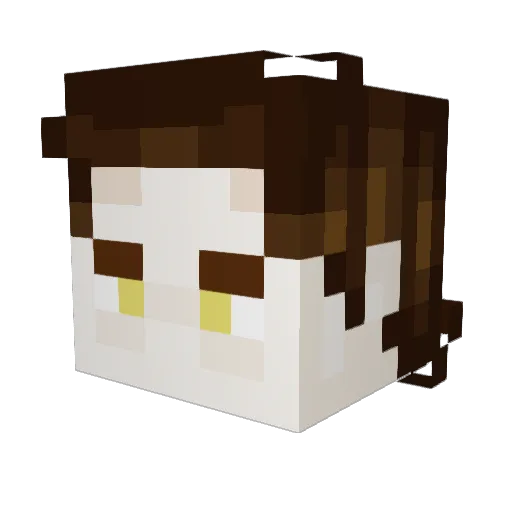 EvilSteeble Minecraft avatar head, 3D render