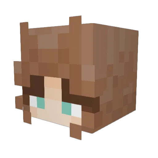 EvilTransDemonX3 Minecraft avatar head, 3D render