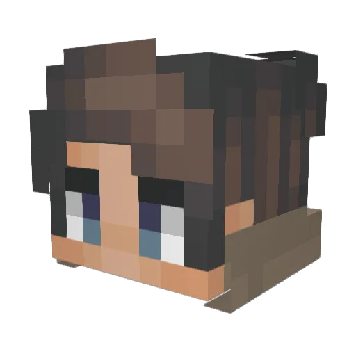EvilTrol1 Minecraft avatar head, 3D render