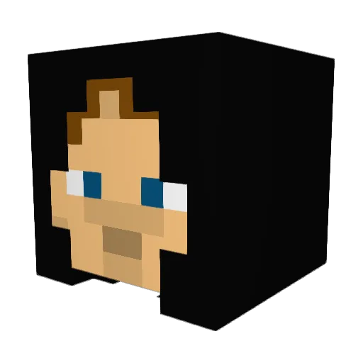 EvilTwin942 Minecraft avatar head, 3D render