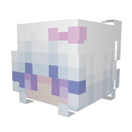 EvilWithLove Minecraft avatar head, 3D render