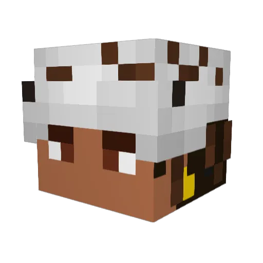 EvilYvesSaint Minecraft avatar head, 3D render