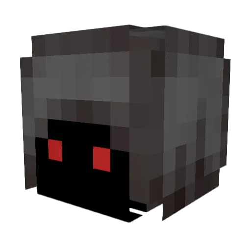 EvilZera Minecraft avatar head, 3D render