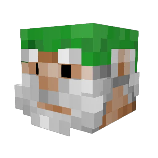Evil_Axel Minecraft avatar head, 3D render
